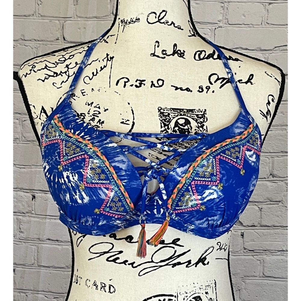 Heat Swimwear Women’s Meraki Tie Front Bikini Top (Size M)